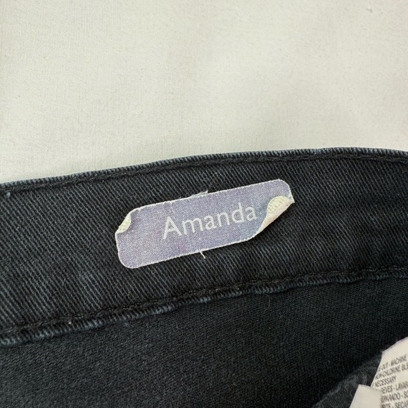 Gloria Vanderbilt Amanda Straight Leg Black Jeans Size 14 Short - Picture 5 of 8